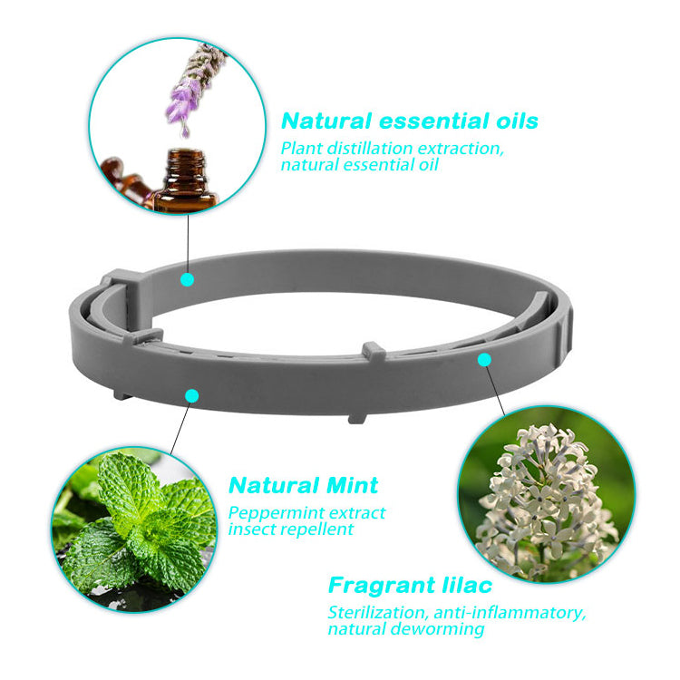Adjustable Natural Oil Flea Tick Prevention Cats Collar
